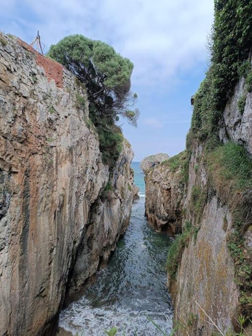 Romantico Acogedor Apartamento En Llanes Bagian luar foto